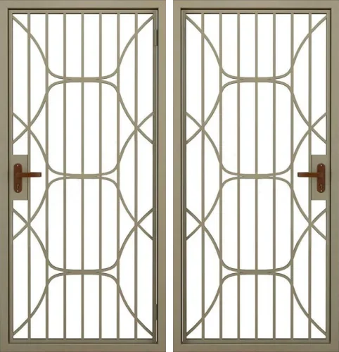 Решетчатая железная дверь №10