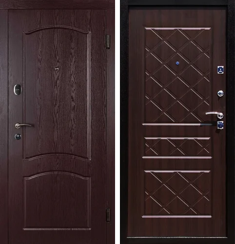 Теплоизоляционная распашная дверь МДФ-ПВХ №10