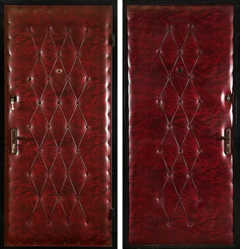 Дешевая металлическая дверь входная эконом класса №12