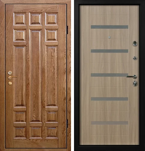 Входная дверь в брусовой дом