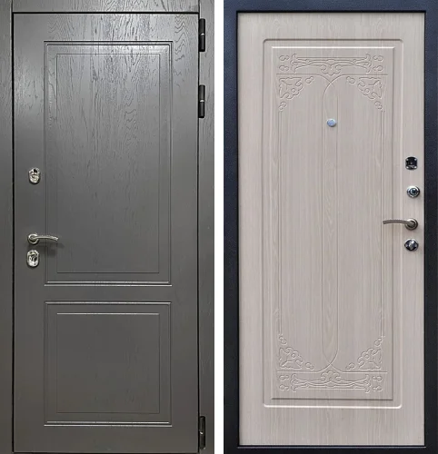 Дверь входная серая уличная №93