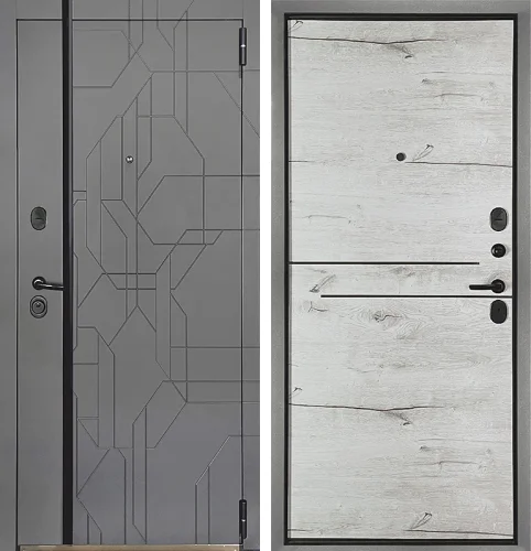 Дверь металлическая с МДФ накладкой №1