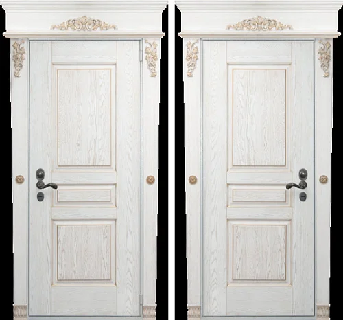Светлая элитная дверь в квартиру №7