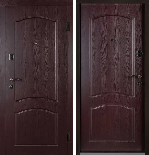 Уличная металлическая дверь внутреннего открывания №53