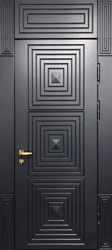 Входная дверь с фрамугой в квартиру №74