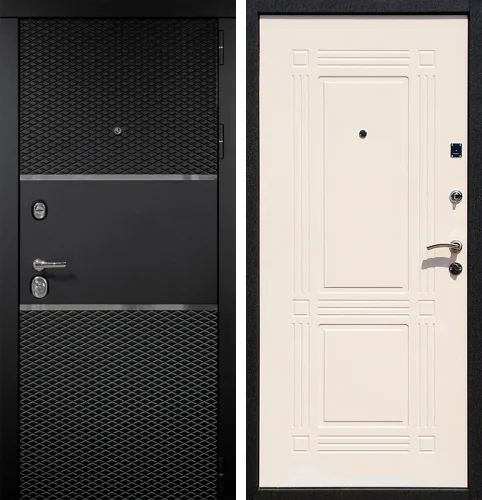 Входная дверь для квартиры черная №98