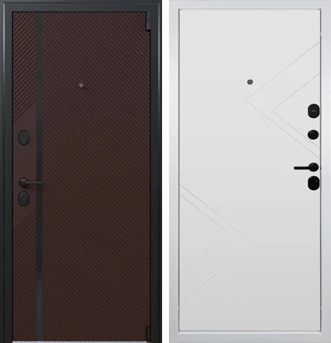 Теплая входная дверь с терморазрывом №92