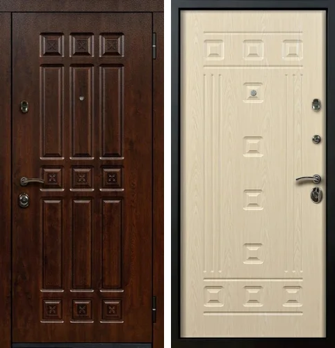 Входная дверь в деревянный дом №21