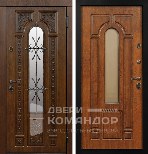 Дверь с терморазрывом и стеклопакетом №7 размером 860x2050 мм