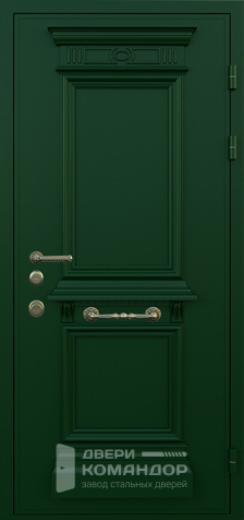 Дверь входная металлическая зеленая №78 - наружная сторона