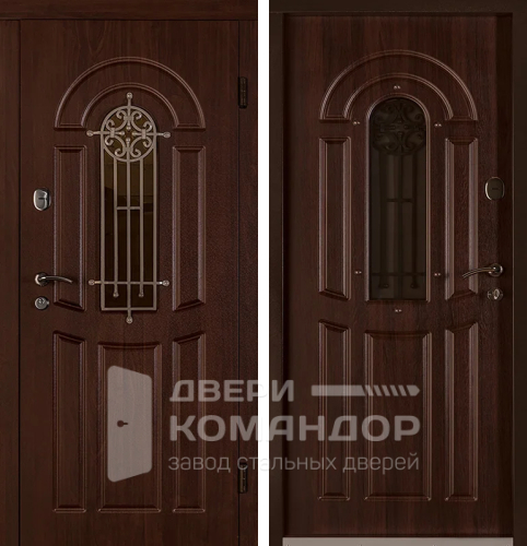 Дверь в дом со стеклопакетом №1