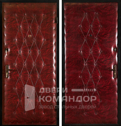 Дешевая металлическая дверь входная эконом класса №12 размером 960x2050 мм