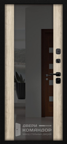 Стальная дверь с зеркалом №32 - внутренняя сторона