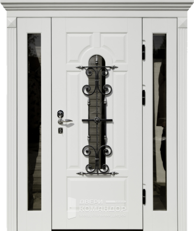 Дверь входная с терморазрывом и стеклопакетом №57 - наружная сторона