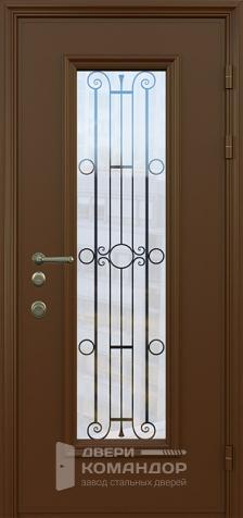 Дверь с терморазрывом и окном №23 - наружная сторона