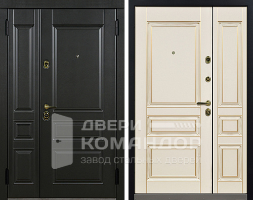Дверь металлическая двухстворчатая МДФ №13