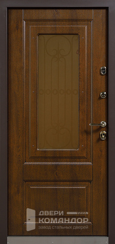 Входная дверь с терморазрывом со стеклом №9 - внутренняя сторона