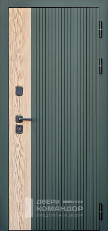 Теплая дверь для загородного дома №126 - наружная сторона