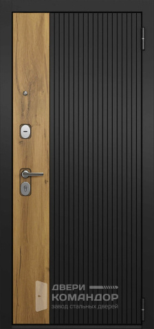 Металлическая дверь с деревом №21 - наружная сторона