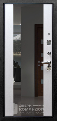Дверь с терморазрывом и зеркалом №45 - внутренняя сторона