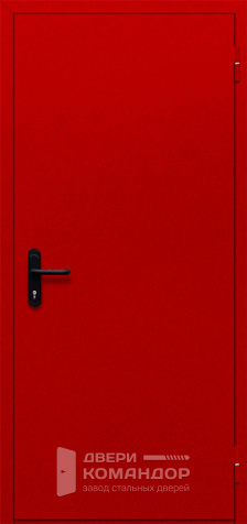 Красная пожарная дверь глухая EI60 №2 - наружная сторона
